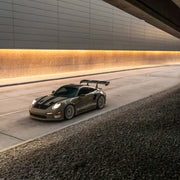 Porsche 911 992 GT3 RS on AL13 C008T forged wheels in Gloss Tesora White finish