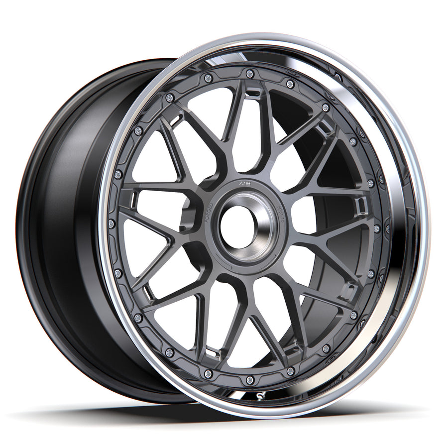 AL13 C009R forged wheel with center lock cap