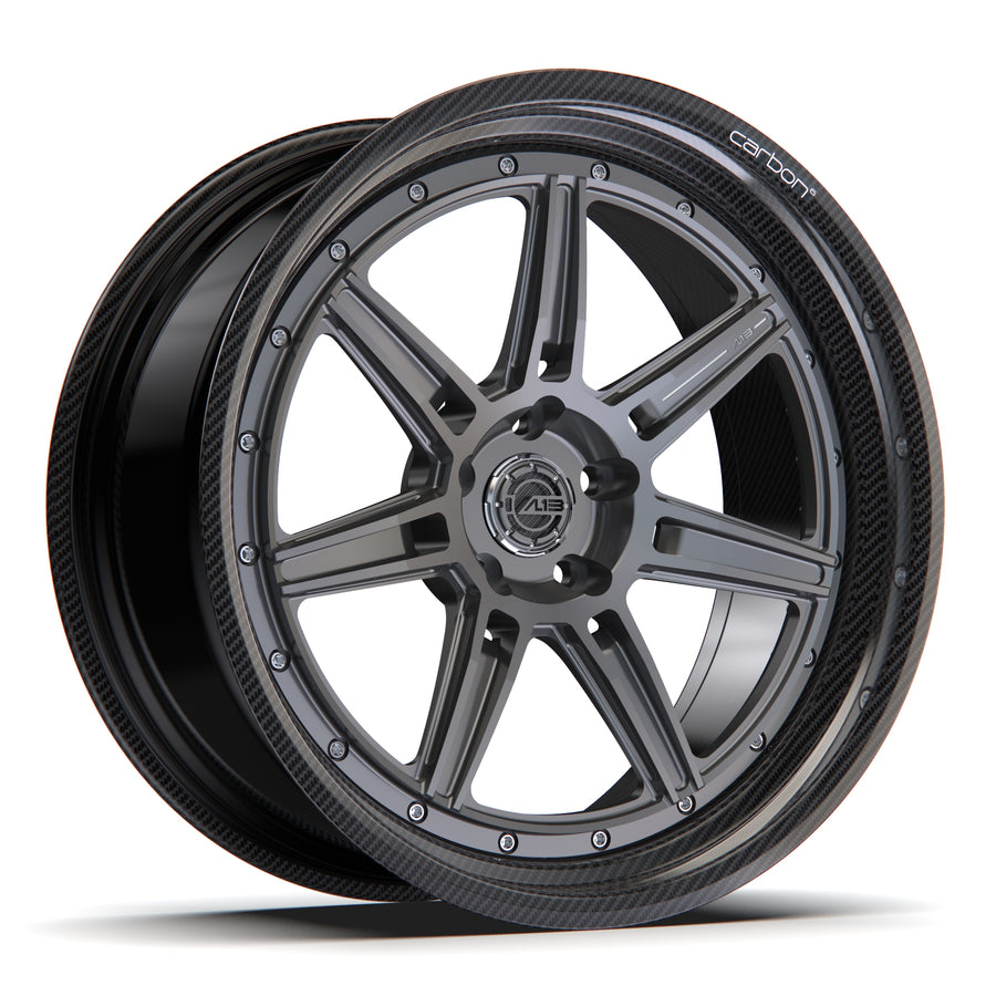 AL13 C017 Carbon6 carbon hybrid forged wheel
