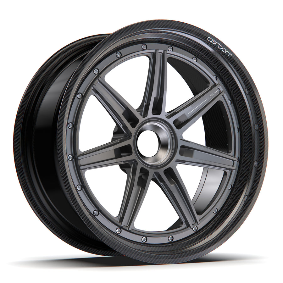 AL13 C017 Carbon6 carbon hybrid forged wheel