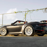 Porsche 911 992 Turbo S on AL13 C020.1-109R forged wheels in Polished Gloss finish