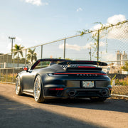 Porsche 911 992 Turbo S on AL13 C020.1-109R forged wheels in Polished Gloss finish