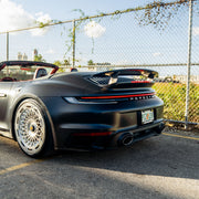 Porsche 911 992 Turbo S on AL13 C020.1-109R forged wheels in Polished Gloss finish