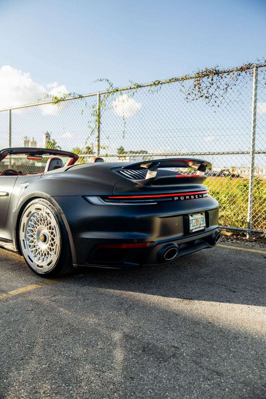 Porsche 911 992 Turbo S on AL13 C020.1-109R forged wheels in Polished Gloss finish