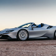 Ferrari SF90 on AL13 C025R-109R forged wheels in Brushed Satin / Polished Gloss finish