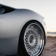 Ferrari SF90 on AL13 C025R-109R forged wheels in Brushed Satin / Polished Gloss finish