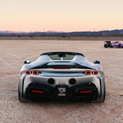 Ferrari SF90 on AL13 C025R-109R forged wheels in Brushed Satin / Polished Gloss finish