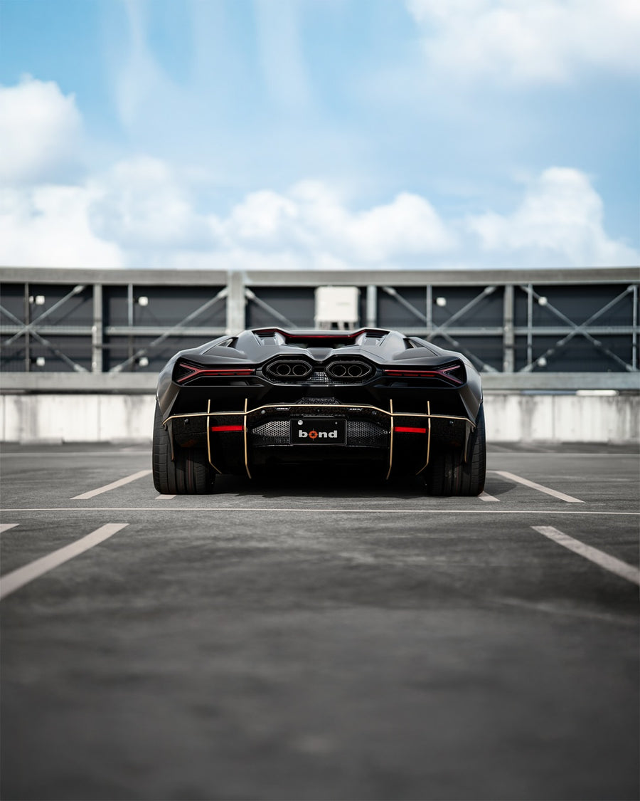 Lamborghini Revuelto on AL13 C025R forged wheels in Satin Race Gold / Polished Gloss finish