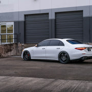 Mercedes-AMG S63E on AL13 C035 forged wheels in Satin Black / Gloss Black finish