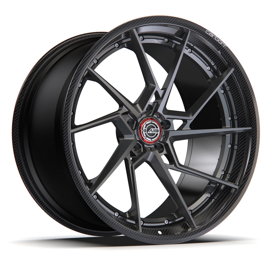 AL13 D001 Carbon6 carbon hybrid forged wheel
