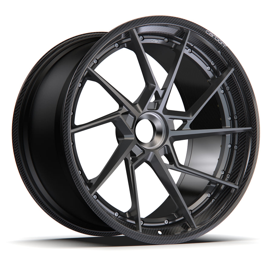 AL13 D001 Carbon6 carbon hybrid forged wheel