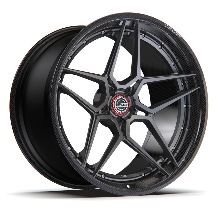 AL13 D002 Carbon6 carbon hybrid forged wheel