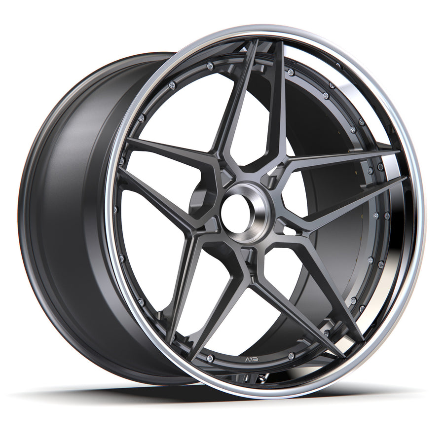 AL13 D002 forged wheel with center lock cap