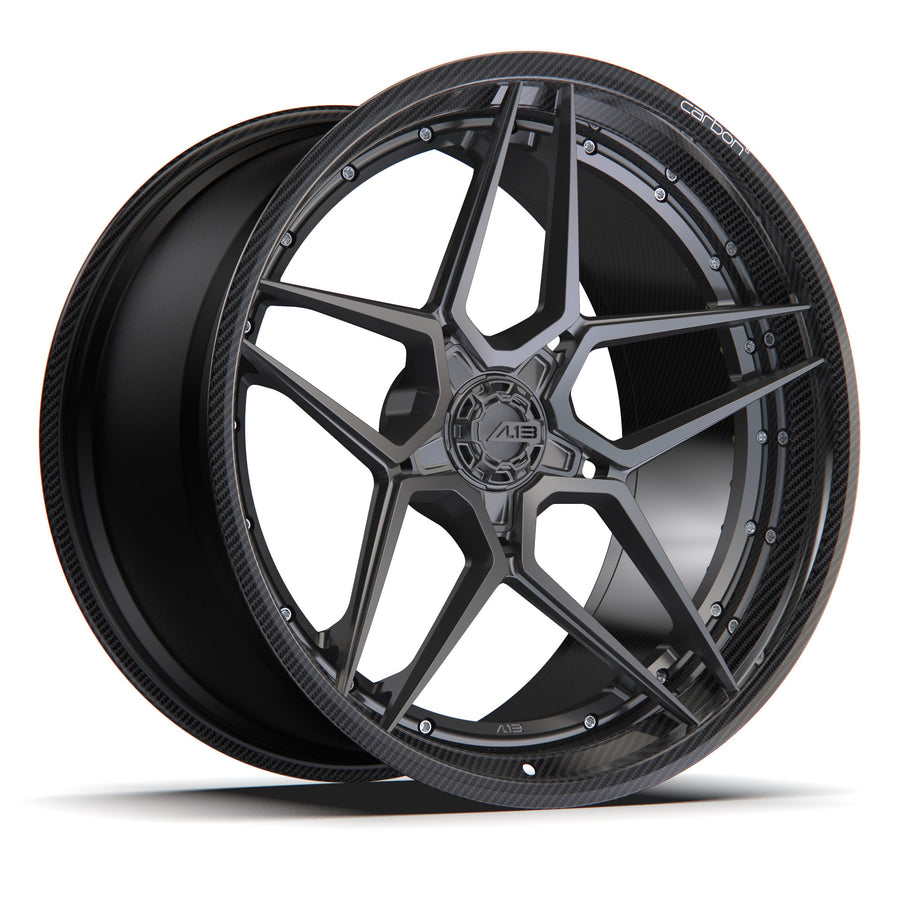 AL13 D002 Carbon6 carbon hybrid forged wheel