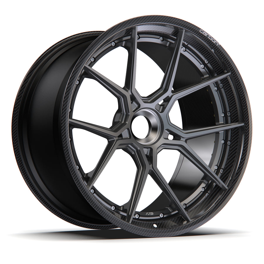 AL13 D003 Carbon6 carbon hybrid forged wheel
