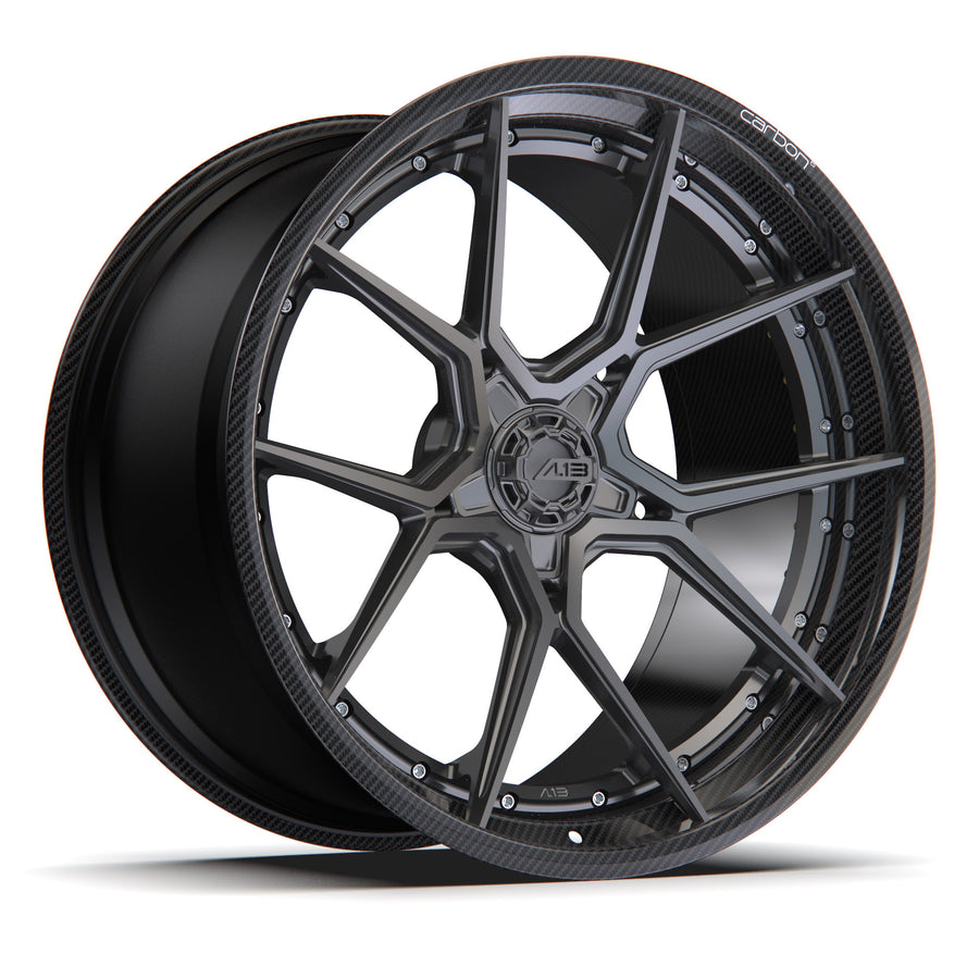 AL13 D003 Carbon6 carbon hybrid forged wheel