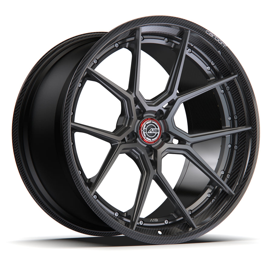 AL13 D003 Carbon6 carbon hybrid forged wheel