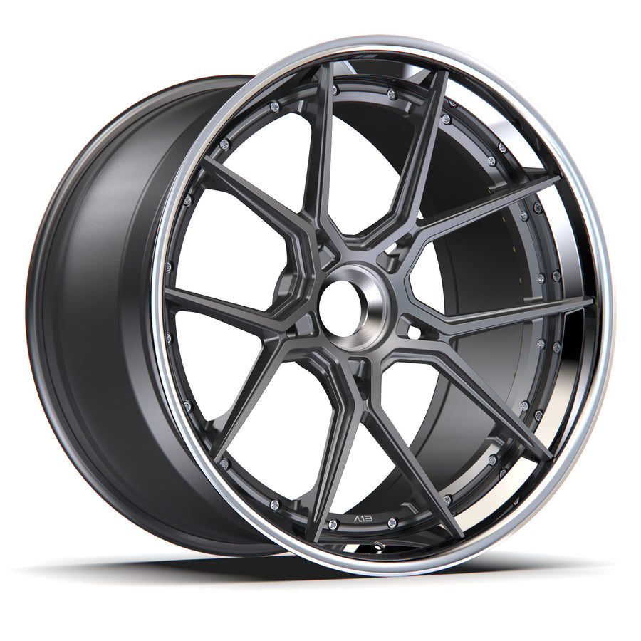 AL13 D003 forged wheel with center lock cap