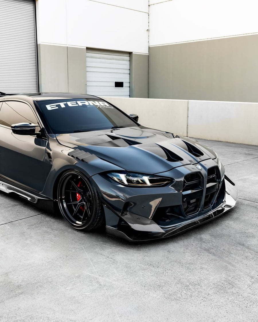 BMW M4 G82 on AL13 D003 forged wheels in Satin Black / Gloss Black finish