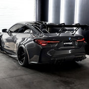 BMW M4 G82 on AL13 D003 forged wheels in Satin Black / Gloss Black finish