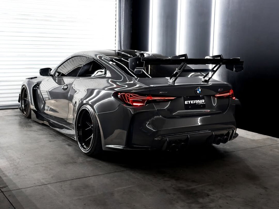 BMW M4 G82 on AL13 D003 forged wheels in Satin Black / Gloss Black finish