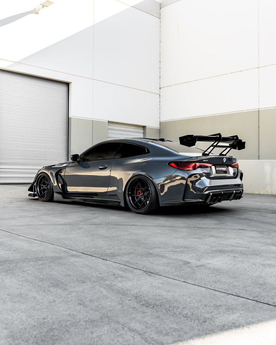 BMW M4 G82 on AL13 D003 forged wheels in Satin Black / Gloss Black finish