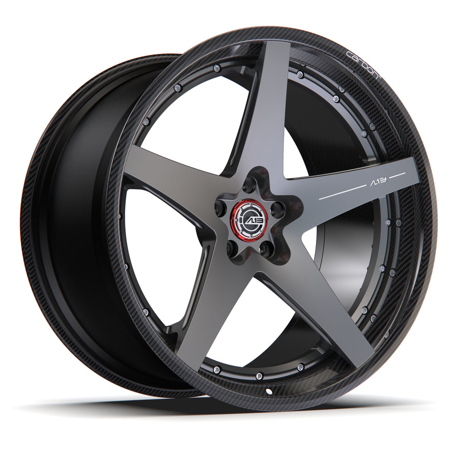 AL13 D006 Carbon6 carbon hybrid forged wheel