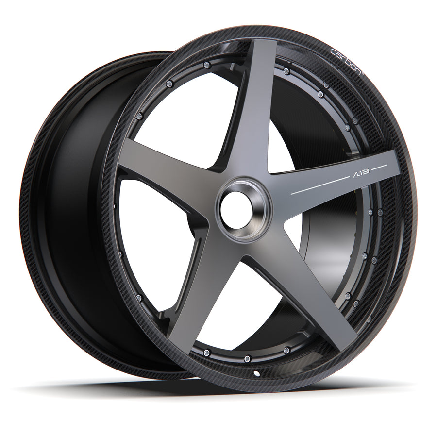 AL13 D006 Carbon6 carbon hybrid forged wheel