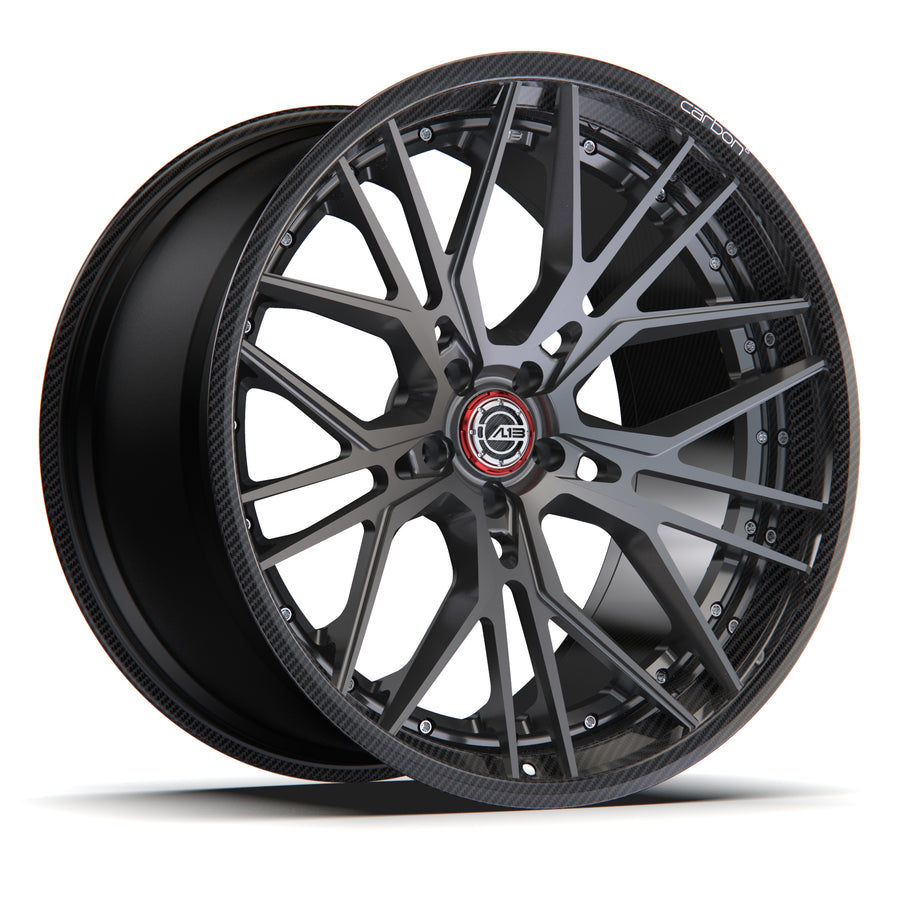 AL13 D008 Carbon6 carbon hybrid forged wheel