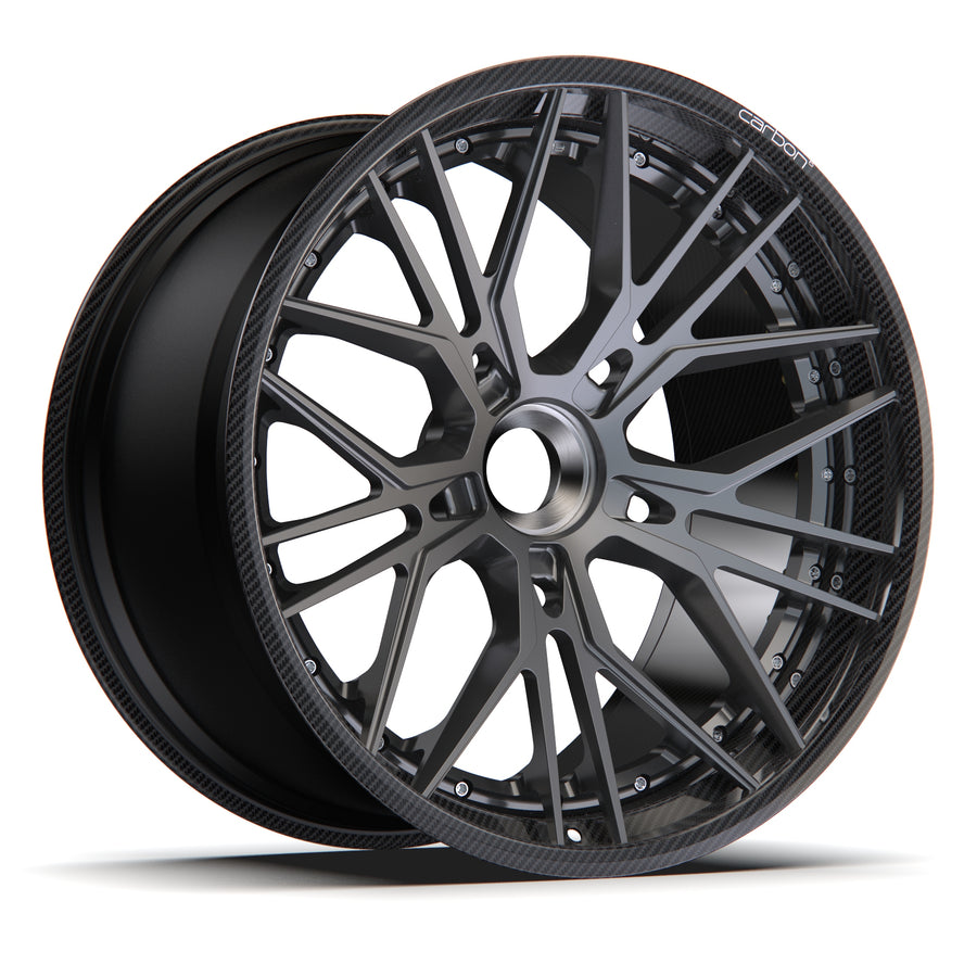 AL13 D008 Carbon6 carbon hybrid forged wheel
