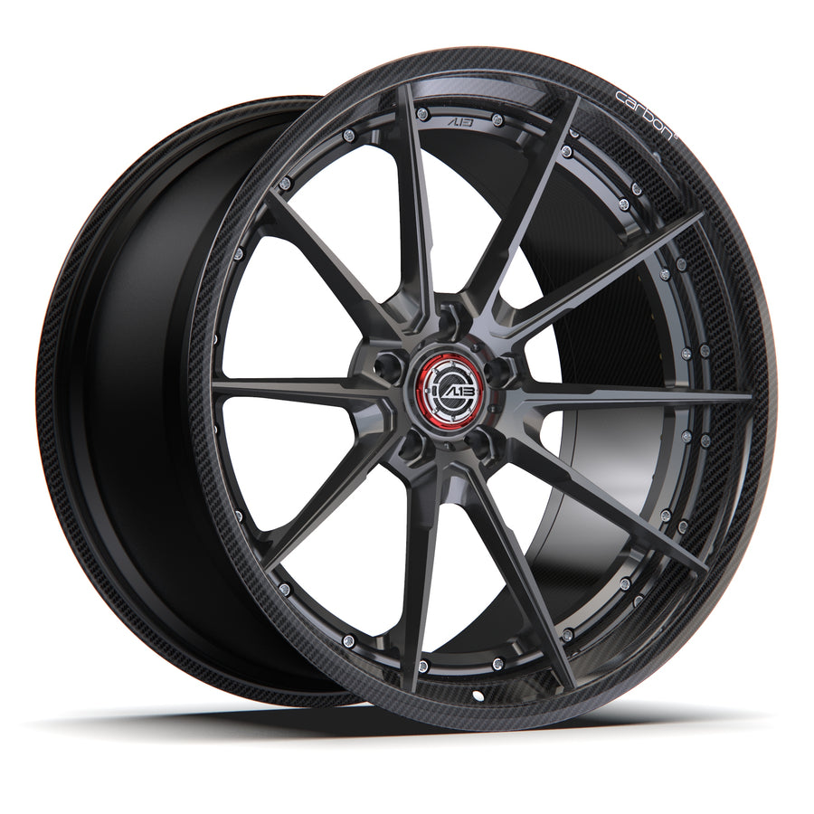 AL13 D010 Carbon6 carbon hybrid forged wheel
