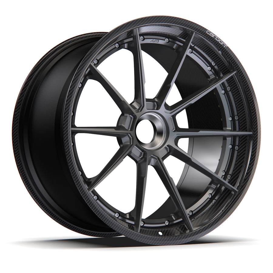 AL13 D010 Carbon6 carbon hybrid forged wheel