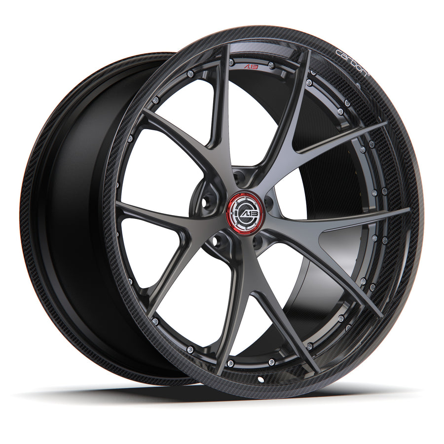AL13 D011 Carbon6 carbon hybrid forged wheel