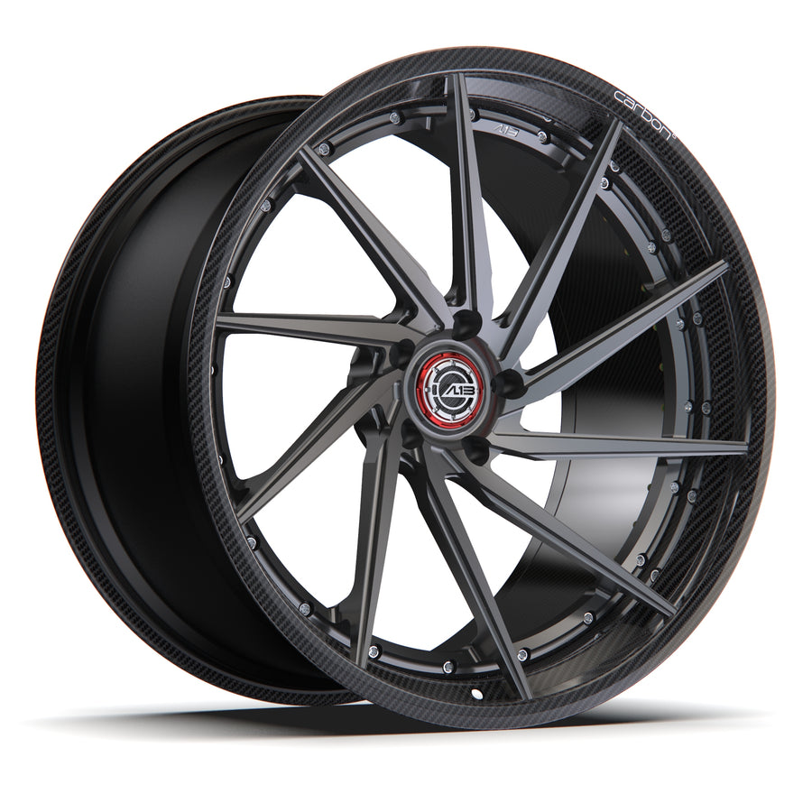 AL13 D013 Carbon6 carbon hybrid forged wheel