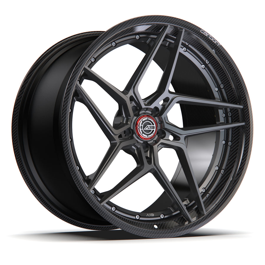 AL13 D014 Carbon6 carbon hybrid forged wheel