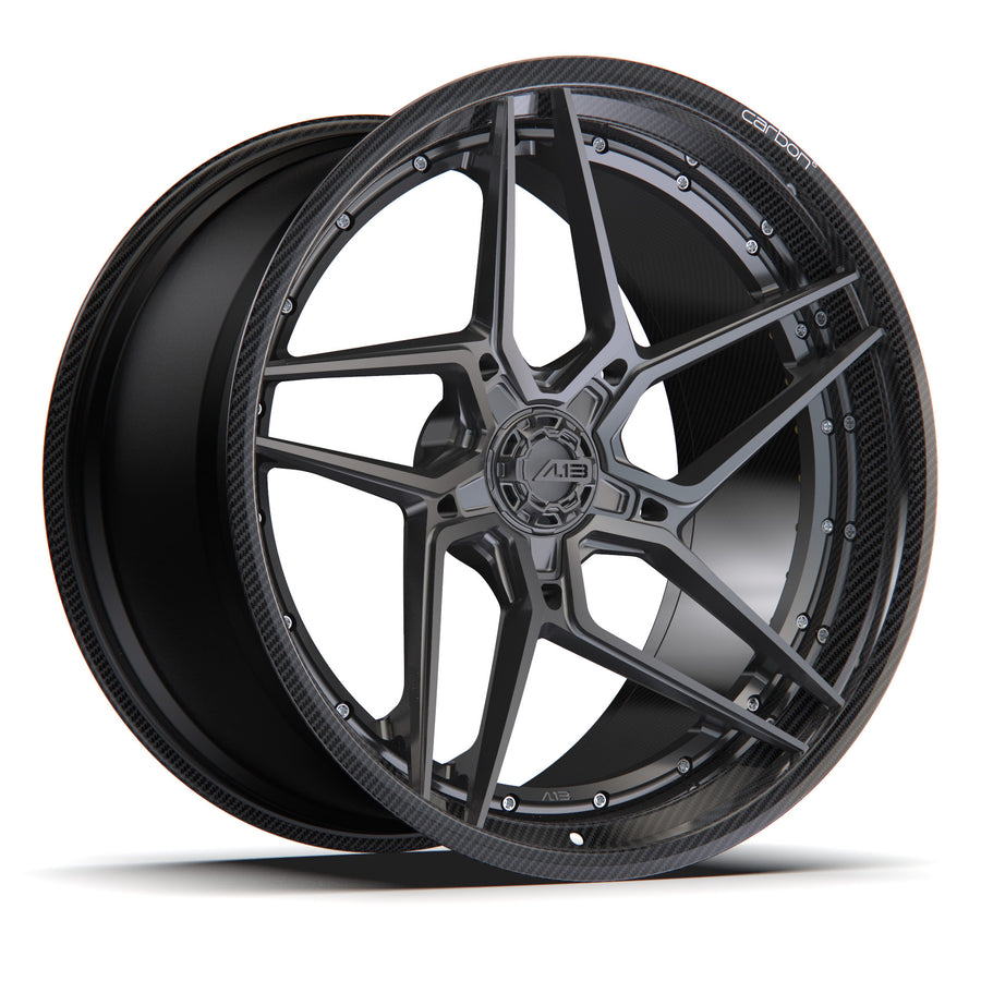 AL13 D014 Carbon6 carbon hybrid forged wheel