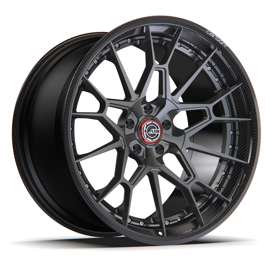 AL13 D015 Carbon6 carbon hybrid forged wheel