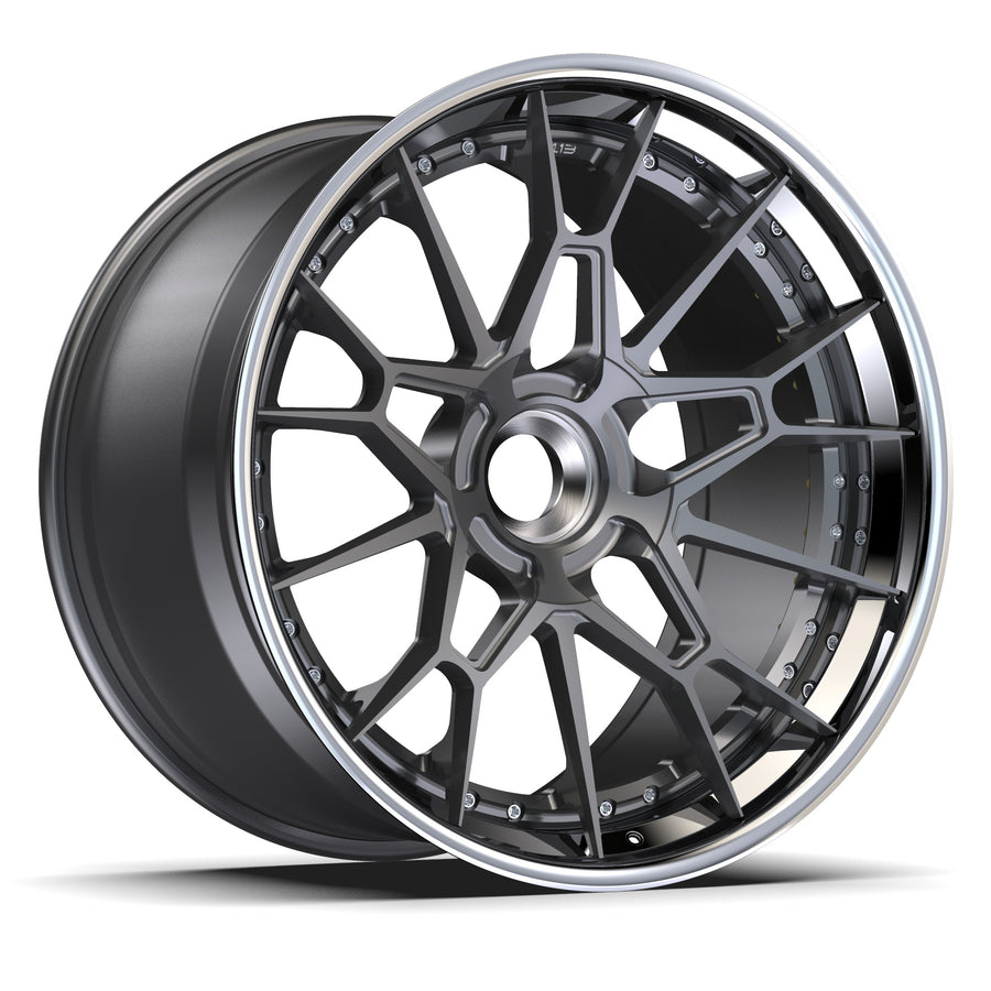 AL13 D015 Carbon6 carbon hybrid forged wheel
