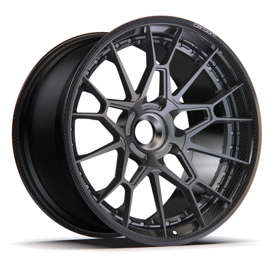 AL13 D015 Carbon6 carbon hybrid forged wheel