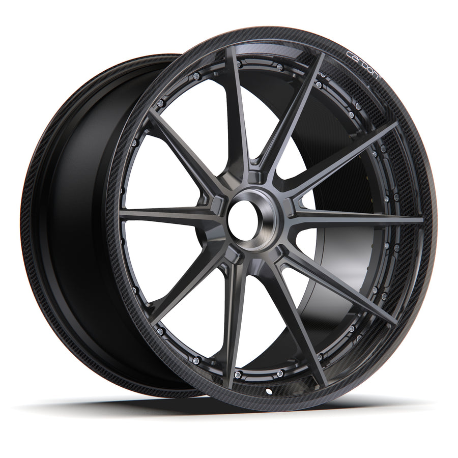 AL13 D016 Carbon6 carbon hybrid forged wheel
