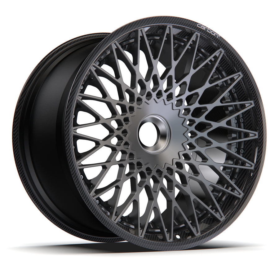AL13 D020 Carbon6 carbon hybrid forged wheel