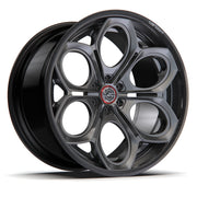 AL13 HDR110 Carbon6 carbon hybrid forged wheel