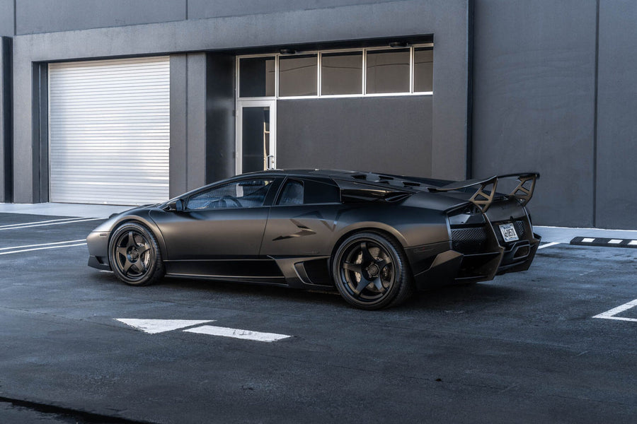 Lamborghini Murcielago on AL13 LM5C forged wheels in Satin Black finish
