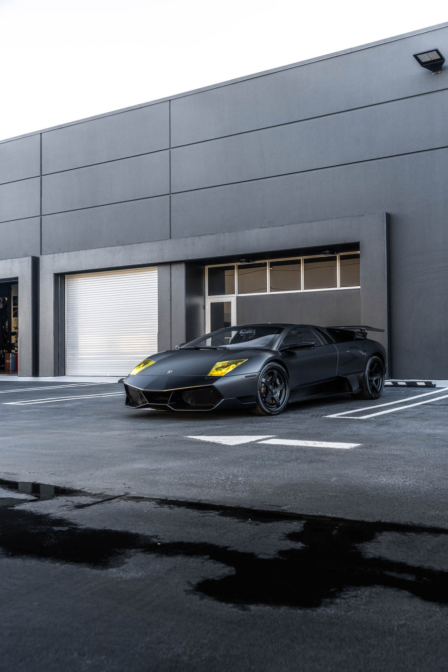 Lamborghini Murcielago on AL13 LM5C forged wheels in Satin Black finish
