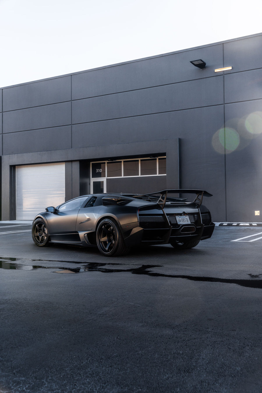Lamborghini Murcielago on AL13 LM5C forged wheels in Satin Black finish
