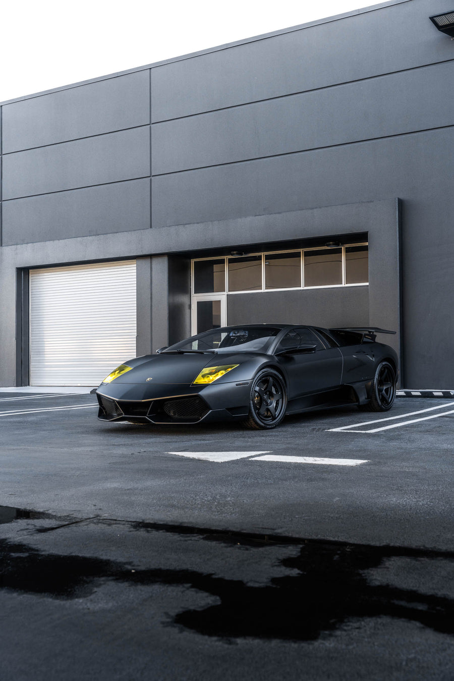 Lamborghini Murcielago on AL13 LM5C forged wheels in Satin Black finish