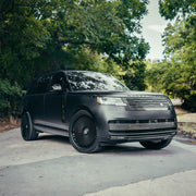 Range Rover SV on AL13 LUX03 forged wheels in Satin Black / Gloss Black finish