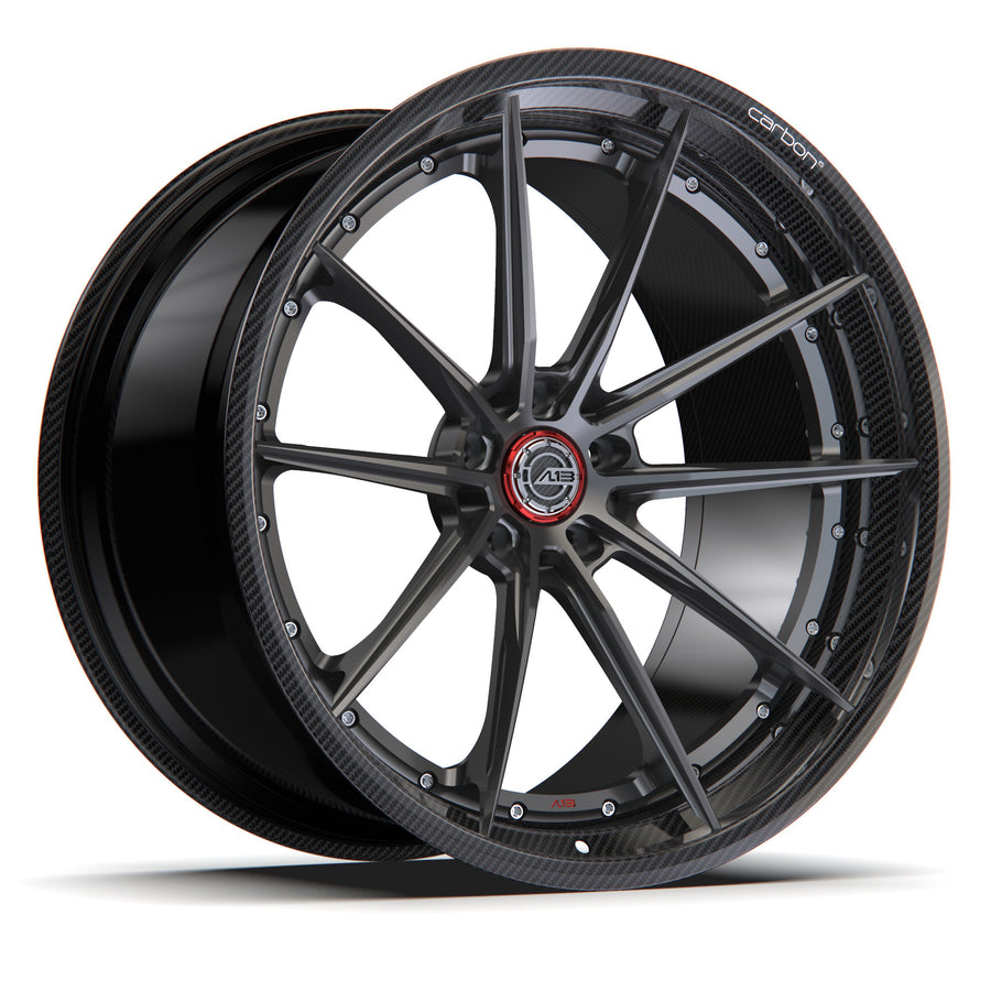 AL13 R10 Carbon6 carbon hybrid forged wheel