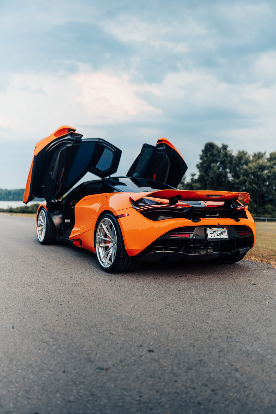 McLaren 720S on AL13 R10 forged wheels in Brushed Gloss / Polished Gloss finish