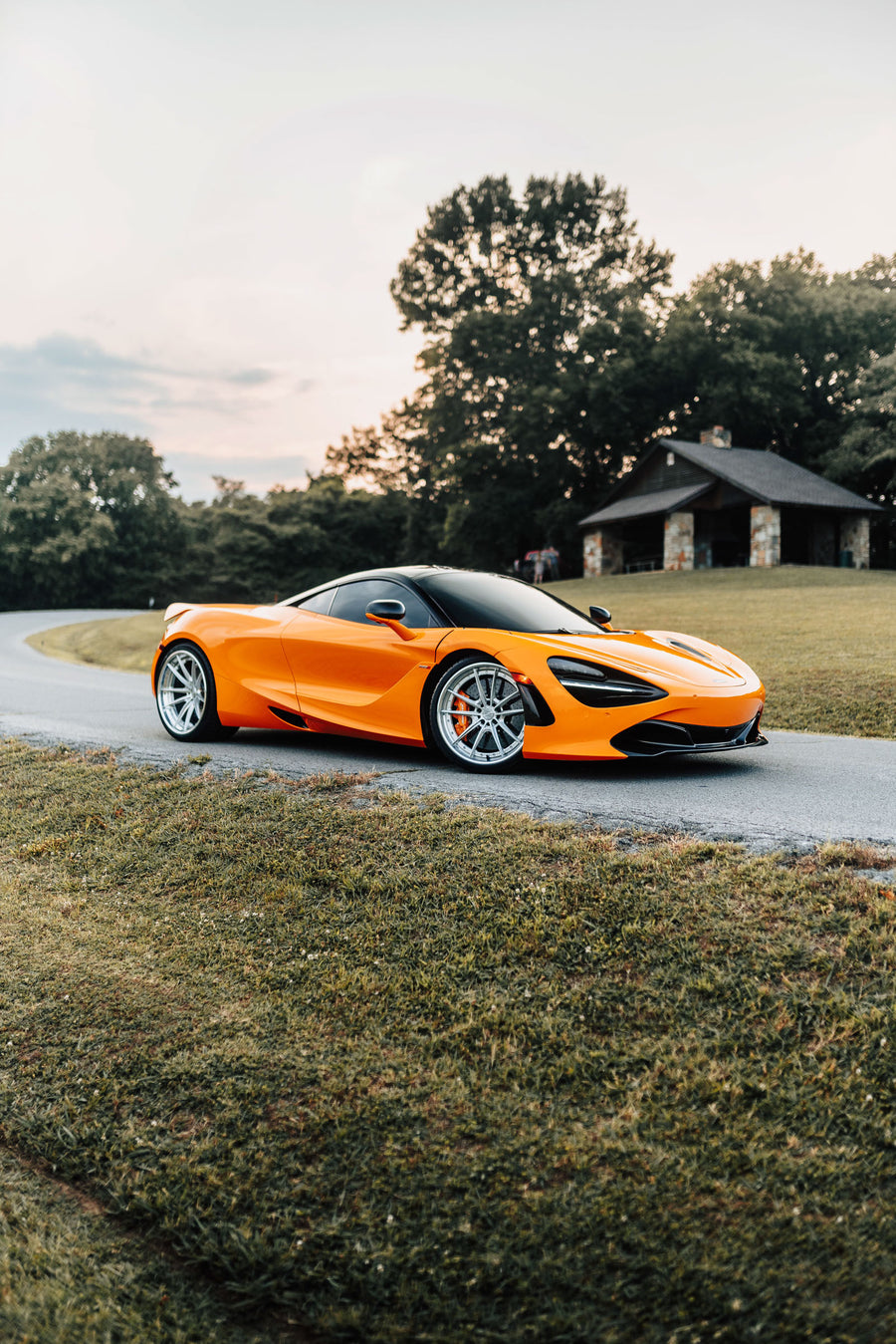 McLaren 720S on AL13 R10 forged wheels in Brushed Gloss / Polished Gloss finish